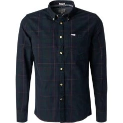 Pepe Jeans Hemd Nigel PM307118/551 Regular Fit, Cord, Navy-dunkelgrün kariert, Dunkelblau-dunkelgrün