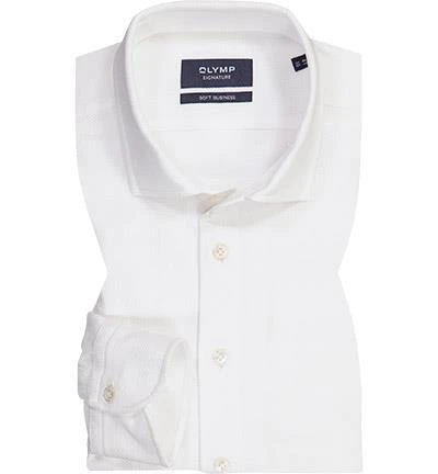 OLYMP Signature Tailored Fit 8501/84/00 Hemd, Baumwolle, Weiß 2 OLYMP Signature Tailored Fit 8501/84/00 Hemd, Baumwolle, Weiß – Bild 2