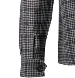 ETON Overshirt 1000/02369/29 Wolle-Kaschmir, Grau-marine kariert, Dunkelblau-grau -hemdenverkauf 381817 norm4