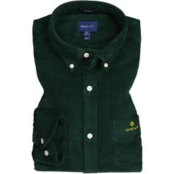 Gant Hemd 3017170/374 Regular Fit, Cord, Tannengrün