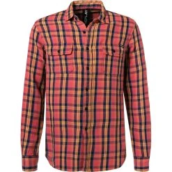 Replay Hemd M4065.000.52452/010 Baumwolle, Rosa-gelb kariert, Pink-gelb-blau