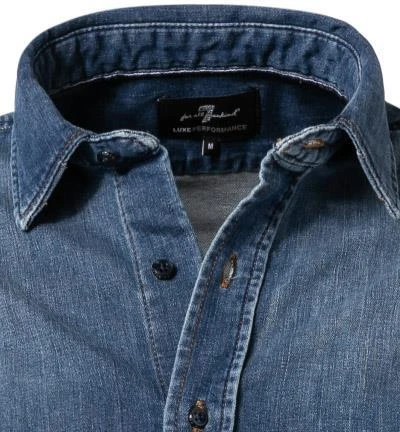7 for all mankind Hemd mid blue JS6MZ030MD Jeanshemd, Baumwolle, Mittelblau 3 7 for all mankind Hemd mid blue JS6MZ030MD Jeanshemd, Baumwolle, Mittelblau – Bild 3