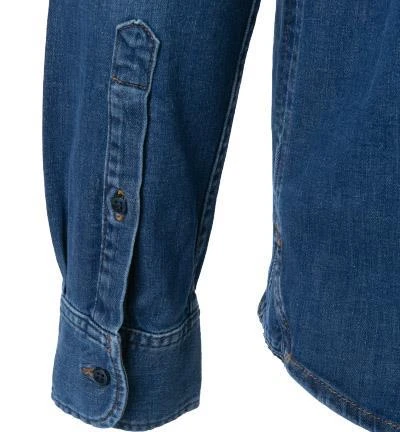 7 for all mankind Hemd mid blue JS6MZ030MD Jeanshemd, Baumwolle, Mittelblau 4 7 for all mankind Hemd mid blue JS6MZ030MD Jeanshemd, Baumwolle, Mittelblau – Bild 4