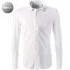 BOGGI MILANO Hemd BO21A0495/01 Piqué schnelltrocknend, Weiß