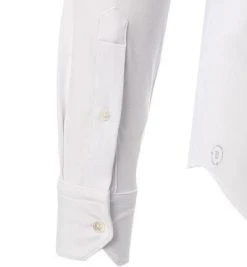 BOGGI MILANO Hemd BO21A0495/01 Piqué schnelltrocknend, Weiß -hemdenverkauf 381923 norm4