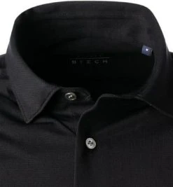 BOGGI MILANO Hemd BO21A0495/03 Piqué schnelltrocknend, Schwarz -hemdenverkauf 381924 norm2