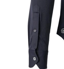 BOGGI MILANO Hemd BO21A0495/02 Piqué schnelltrocknend, Navy -hemdenverkauf 381925 norm4