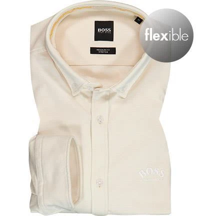 BOSS Hemd Biado 50461984/131 Regular Fit, Baumwolle, Hellbeige meliert, Hellbeige 2 BOSS Hemd Biado 50461984/131 Regular Fit, Baumwolle, Hellbeige meliert, Hellbeige – Bild 2