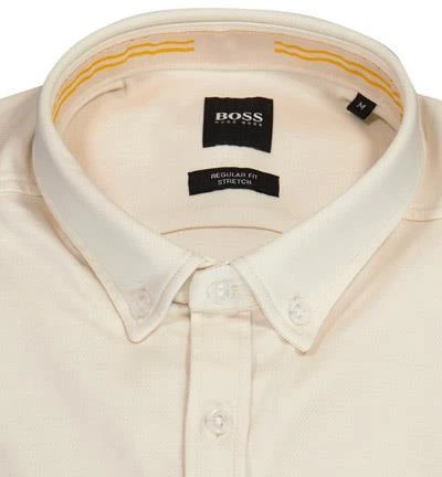 BOSS Hemd Biado 50461984/131 Regular Fit, Baumwolle, Hellbeige meliert, Hellbeige 3 BOSS Hemd Biado 50461984/131 Regular Fit, Baumwolle, Hellbeige meliert, Hellbeige – Bild 3