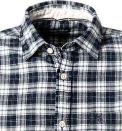 Marc O'Polo Hemd 131 7259 42294/I89 Regular Fit, Flanell, Navy-ecru kariert, Navy-ecru -hemdenverkauf 382135 norm2