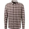 Marc O'Polo Hemd 131 7259 42294/M69 Regular Fit, Flanell, Rotbraun-ecru kariert, Kastanie-ecru
