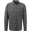 Marc O'Polo Hemd 131 7259 42294/M90 Regular Fit, Flanell, Grau-ecru kariert, Dunkelgrau