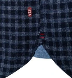 N.Z.A. Hemd 21KN525/1621 Baumwolle, Navy kariert, Navy -hemdenverkauf 382165 norm3