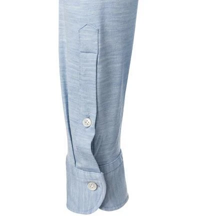 OLYMP Signature Tailored Fit 8504/84/11 Hemd, Schurwoll-Jersey, Bleu meliert, Bleu 5 OLYMP Signature Tailored Fit 8504/84/11 Hemd, Schurwoll-Jersey, Bleu meliert, Bleu – Bild 5