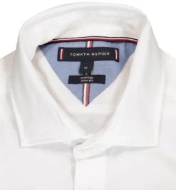 Tommy Hilfiger Hemd MW0MW20839/YCE Slim Fit, Jersey, Weiß -hemdenverkauf 382167 norm2
