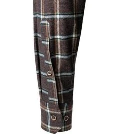 Haupt Hemd 715110149078/30805 Modern Fit, Flanell, Navy-koralle kariert, Braun -hemdenverkauf 382177 norm3