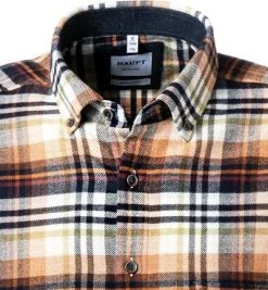 Haupt Hemd 715111159072/30307 Regular Fit, Flanell, Braun-beige, Braun-beige-grün -hemdenverkauf 382186 norm2