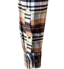 Haupt Hemd 715111159072/30307 Regular Fit, Flanell, Braun-beige, Braun-beige-grün -hemdenverkauf 382186 norm3