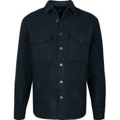 BOSS Overshirt Neoterio 50461354/404 Relaxed Fit, Wolle, Dunkelblau