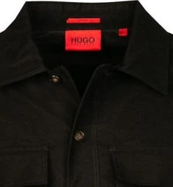 HUGO Overshirt Ederico 50463143/001 Baumwoll-Stretch schwarz, Schwarz -hemdenverkauf 382300 norm2