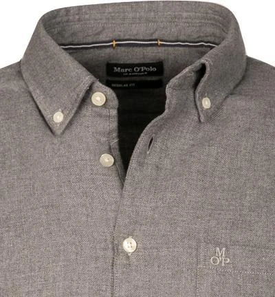 Marc O'Polo Hemd 130 7370 42190/946 Regular Fit, Flanell, Grau meliert, Grau 3 Marc O'Polo Hemd 130 7370 42190/946 Regular Fit, Flanell, Grau meliert, Grau – Bild 3