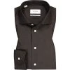 ETON Hemd 1000/02358/39 Slim Fit, Merinowolle, Dunkelbraun gemustert, Dunkelbraun