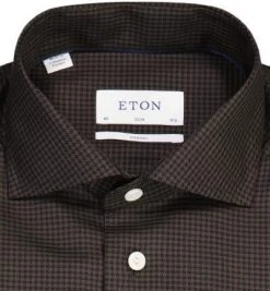 ETON Hemd 1000/02358/39 Slim Fit, Merinowolle, Dunkelbraun gemustert, Dunkelbraun 6 ETON Hemd 1000/02358/39 Slim Fit, Merinowolle, Dunkelbraun gemustert, Dunkelbraun -hemdenverkauf 382440 norm2