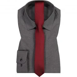 Seidensticker/Olymp Kombi 241600/34+1797/00/35 Hemd mit Krawatte, Grau