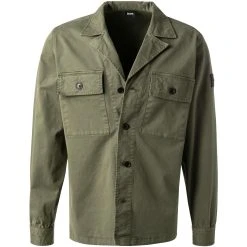 BOSS Overshirt Leasy 50462757/360 Baumwolle, Olivegrün, Olive