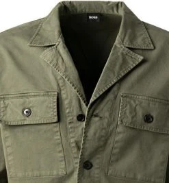 BOSS Overshirt Leasy 50462757/360 Baumwolle, Olivegrün, Olive 7 BOSS Overshirt Leasy 50462757/360 Baumwolle, Olivegrün, Olive -hemdenverkauf 382519 norm2