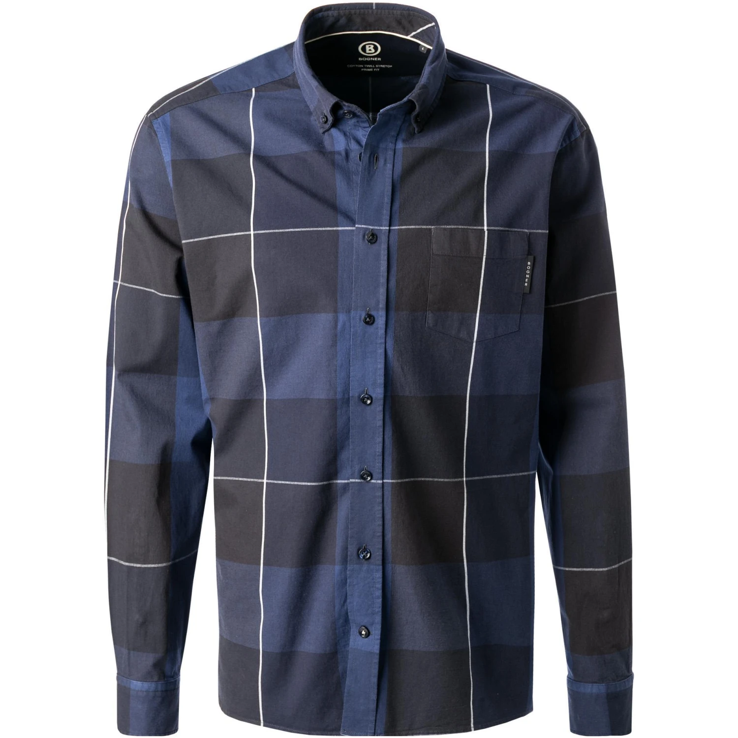 BOGNER Hemd Timt-2 5875/7201/026 Baumwolle, Nachtblau-schwarz kariert, Nachtblau-schwarz 1 BOGNER Hemd Timt-2 5875/7201/026 Baumwolle, Nachtblau-schwarz kariert, Nachtblau-schwarz