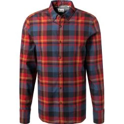 MUSTANG Hemd 1011834/12182 Regular Fit, Baumwolle, Dunkelrot kariert, Dunkelrot