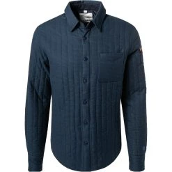 NAPAPIJRI Overshirt NP0A4FMQ/92C Baumwolle wattiert, Dunkelblau meliert, Dunkelblau