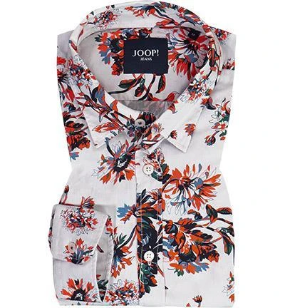 JOOP! Hemd Hanson2-W 30030415/105 Baumwolle, Weiß-rot gemustert, Weiß-rot 2 JOOP! Hemd Hanson2-W 30030415/105 Baumwolle, Weiß-rot gemustert, Weiß-rot – Bild 2