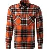 JOOP! Overshirt Haper-W 30030428/844 Baumwolle, Orange-schwarz kariert, Orange-schwarz