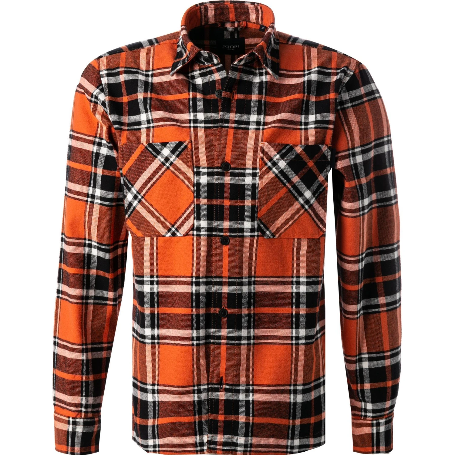 JOOP! Overshirt Haper-W 30030428/844 Baumwolle, Orange-schwarz kariert, Orange-schwarz 1 JOOP! Overshirt Haper-W 30030428/844 Baumwolle, Orange-schwarz kariert, Orange-schwarz