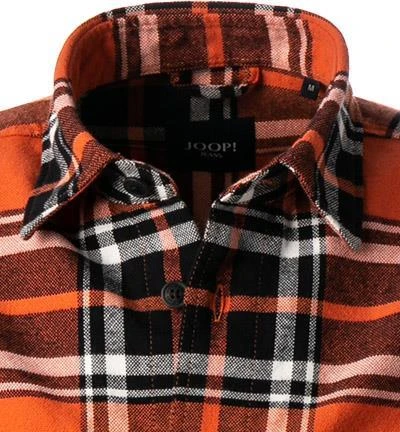 JOOP! Overshirt Haper-W 30030428/844 Baumwolle, Orange-schwarz kariert, Orange-schwarz 4 JOOP! Overshirt Haper-W 30030428/844 Baumwolle, Orange-schwarz kariert, Orange-schwarz – Bild 4
