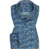OLYMP Casual Modern Fit 4070/14/15 Hemd, Baumwolle, Blau gemustert, Blau