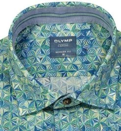 OLYMP Casual Modern Fit 4070/14/45 Hemd, Baumwolle, Grün gemustert, Grün 6 OLYMP Casual Modern Fit 4070/14/45 Hemd, Baumwolle, Grün gemustert, Grün -hemdenverkauf 382853 norm2