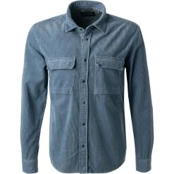 Marc O'Polo Overshirt 220 7222 42212/866 Cord, Graublau