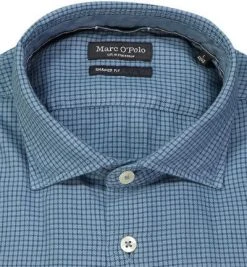 Marc O'Polo Hemd 220 7204 42168/E84 Shaped Fit, Bio Baumwolle, Blau kariert, Graublau -hemdenverkauf 382926 norm2