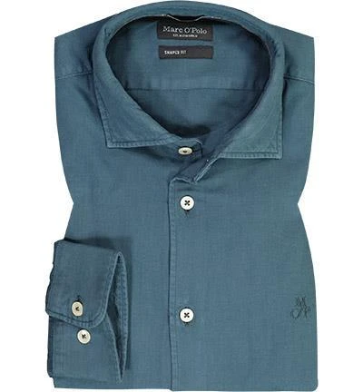 Marc O'Polo Hemd 220 7242 42198/856 Shaped Fit, Bio Baumwolle, Petrol 2 Marc O'Polo Hemd 220 7242 42198/856 Shaped Fit, Bio Baumwolle, Petrol – Bild 2