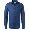 OLYMP Casual Level Five Body Fit 3210/14/18 Hemd, Reines Leinen, Marine