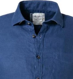 OLYMP Casual Level Five Body Fit 3210/14/18 Hemd, Reines Leinen, Marine -hemdenverkauf 383135 norm2