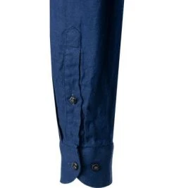 OLYMP Casual Level Five Body Fit 3210/14/18 Hemd, Reines Leinen, Marine -hemdenverkauf 383135 norm3