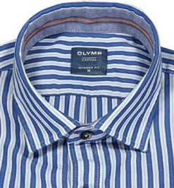 OLYMP Casual Modern Fit 4090/14/15 Hemd, Baumwolle, Blau gestreift, Blau -hemdenverkauf 383147 norm2