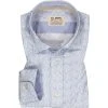 FIL NOIR Hemd Treviso 51619/62 Shaped Fit, Baumwolle CO2-Neutral, Hellblau gemustert, Hellblau