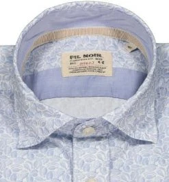 FIL NOIR Hemd Treviso 51619/62 Shaped Fit, Baumwolle CO2-Neutral, Hellblau gemustert, Hellblau -hemdenverkauf 383177 norm2