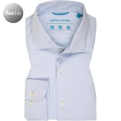 Pierre Cardin Hemd C6 11490.9000/6010 Tailored, Baumwoll-Stretch, Hellblau
