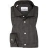 ETON Hemd 1000/02527/15 Contemporary Fit, Merinowolle, Graphit-schwarz, Grau